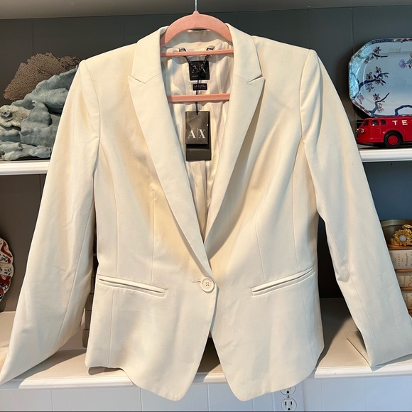Armani Exchange Jackets & Blazers - Armani Exchange cream blazer new with tags